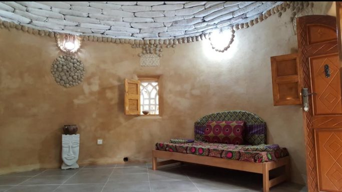 earthbag Interno Bungalow 1